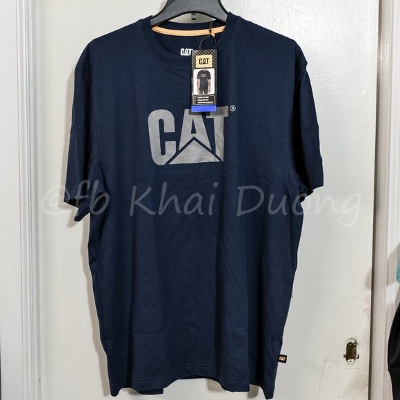 Caterpillar Men’s Short Sleeve tee in BLue - Picture 2 of 8